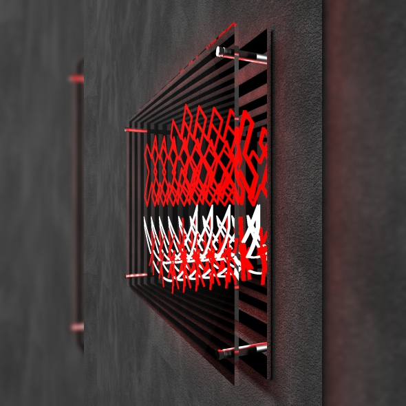 Hollowed-out frameless abyss mirror Infinite mirror