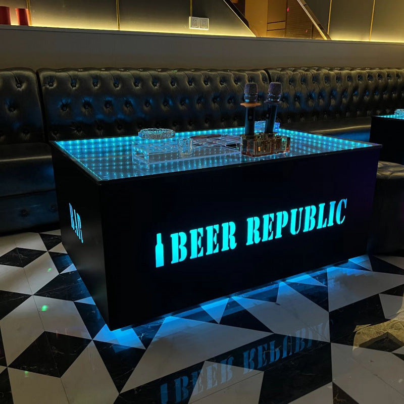 Bar Nightclub Hotel Infinity Mirror Table Infinity Mirror Tables for Nightclubs