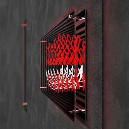 Hollowed-out frameless abyss mirror Infinite mirror