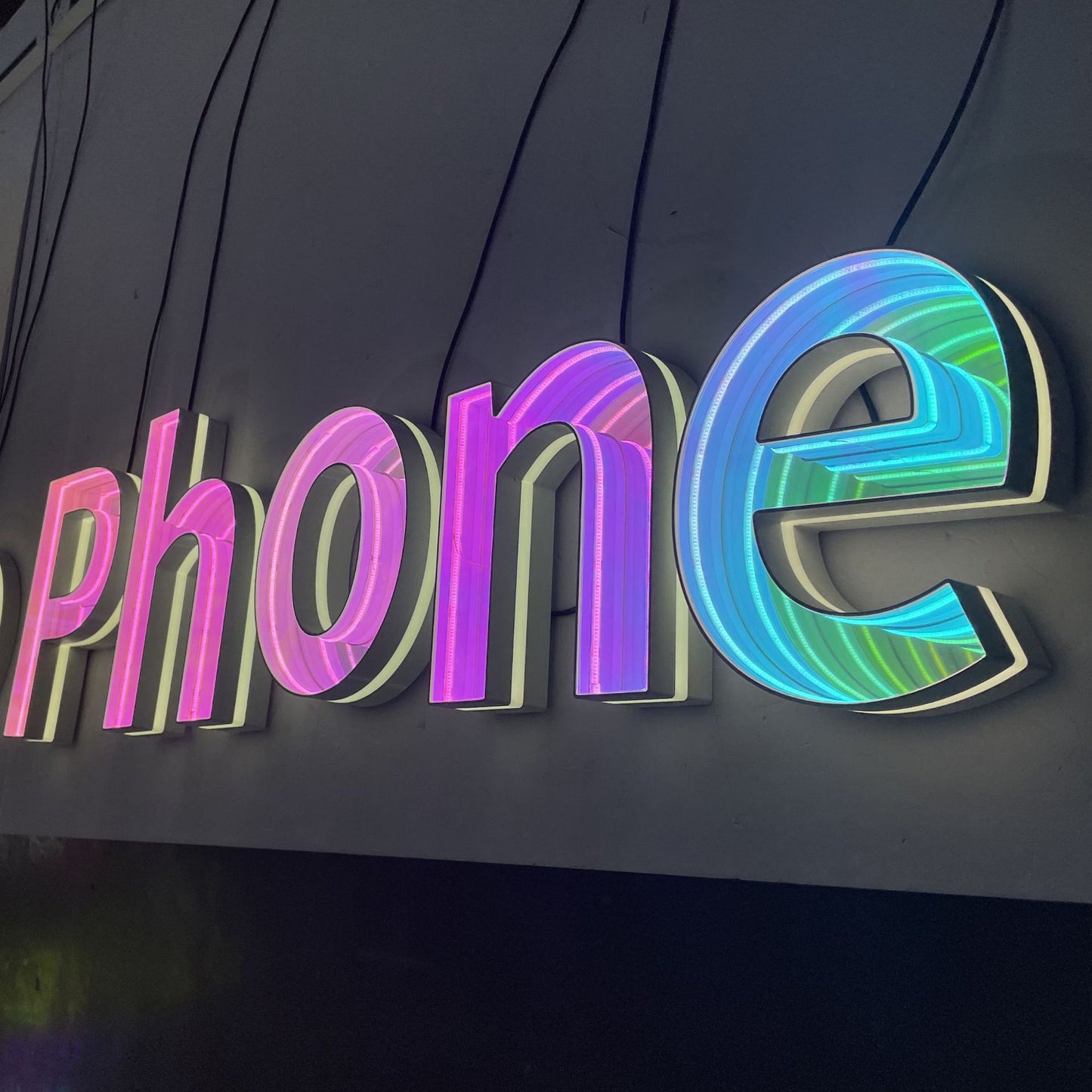 Custom 3D letters in various colors and sizes