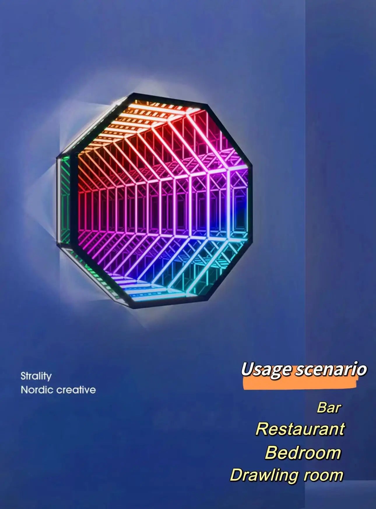 Custom Led Infinity Illusion Mirror Indoor LED Sign Board Acrylic Reflection 3D Neon Infinite Mirror