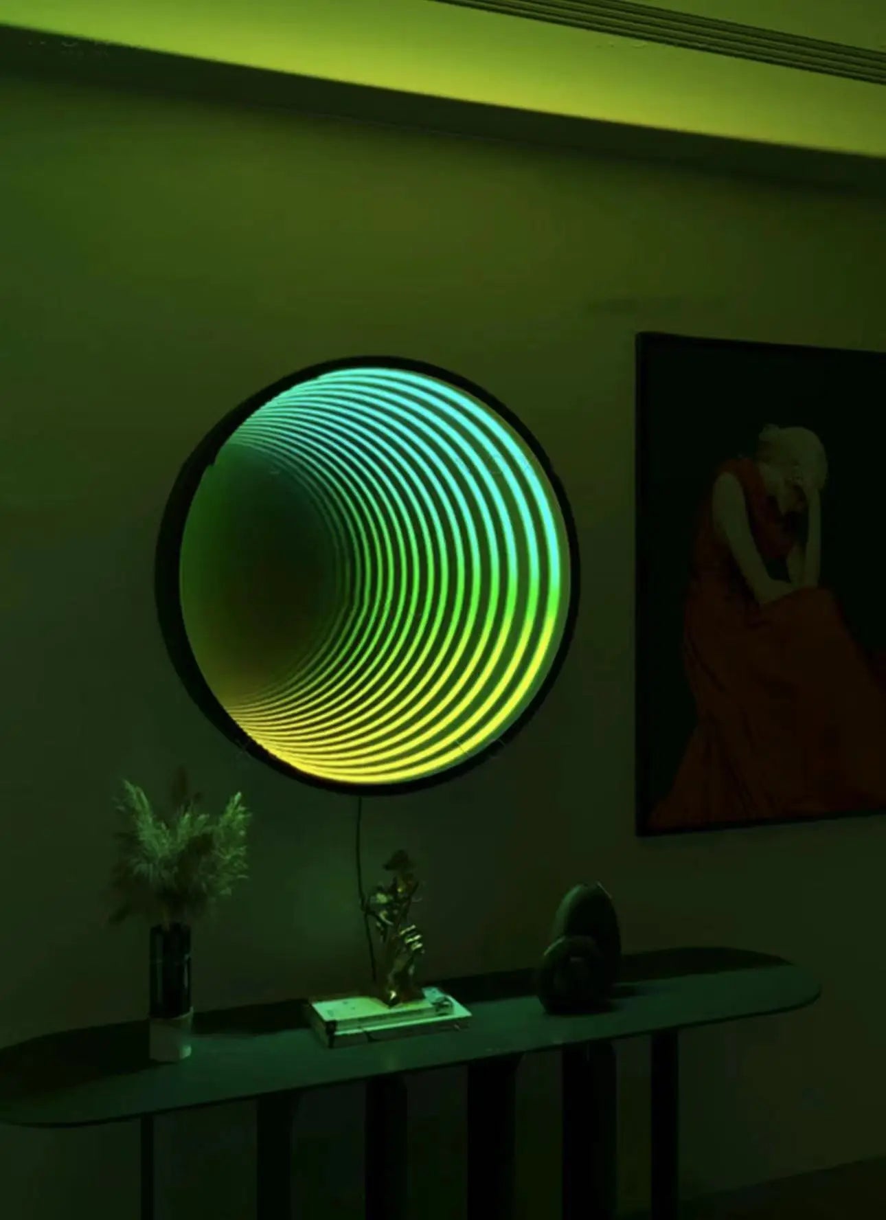 Custom Led Infinity Illusion Mirror Indoor LED Sign Board Acrylic Reflection 3D Neon Infinite Mirror