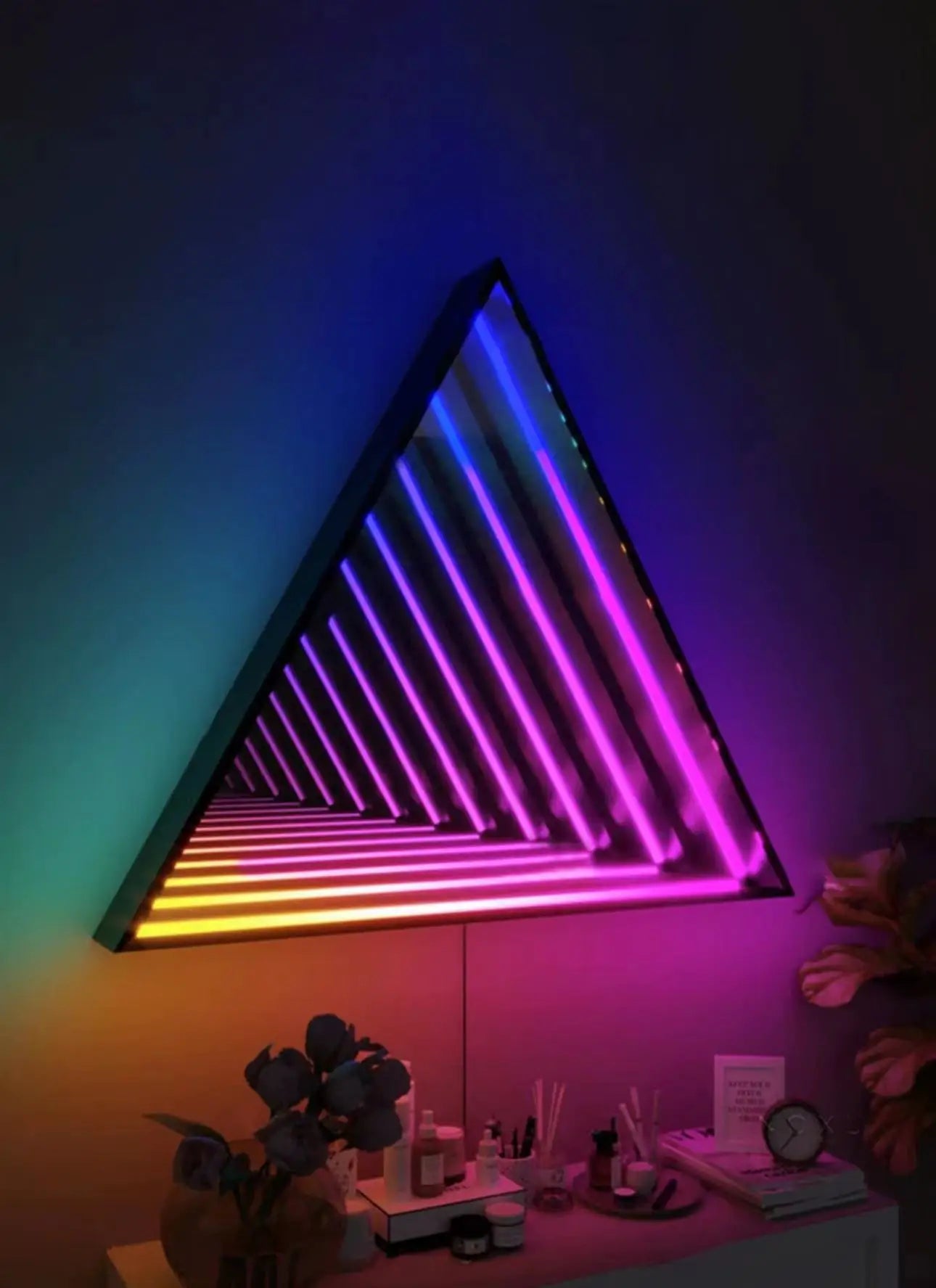 Custom Led Infinity Illusion Mirror Indoor LED Sign Board Acrylic Reflection 3D Neon Infinite Mirror